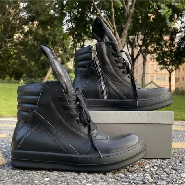 Men Genuine Leather Ankle Boots