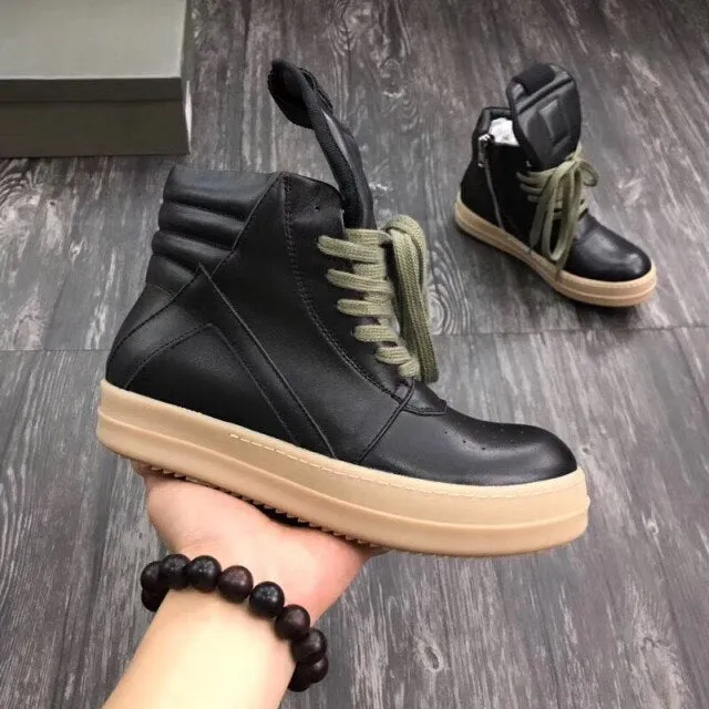 Men Genuine Leather Ankle Boots