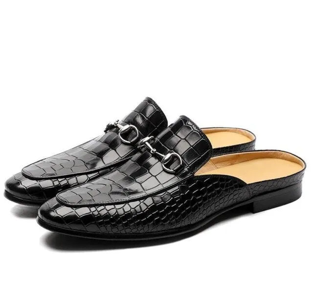 Men pu Leather Shoes Casual Shoes Dress Shoes Brogue Shoes Spring Vintage Classic Male Casual   summer slippers men F85