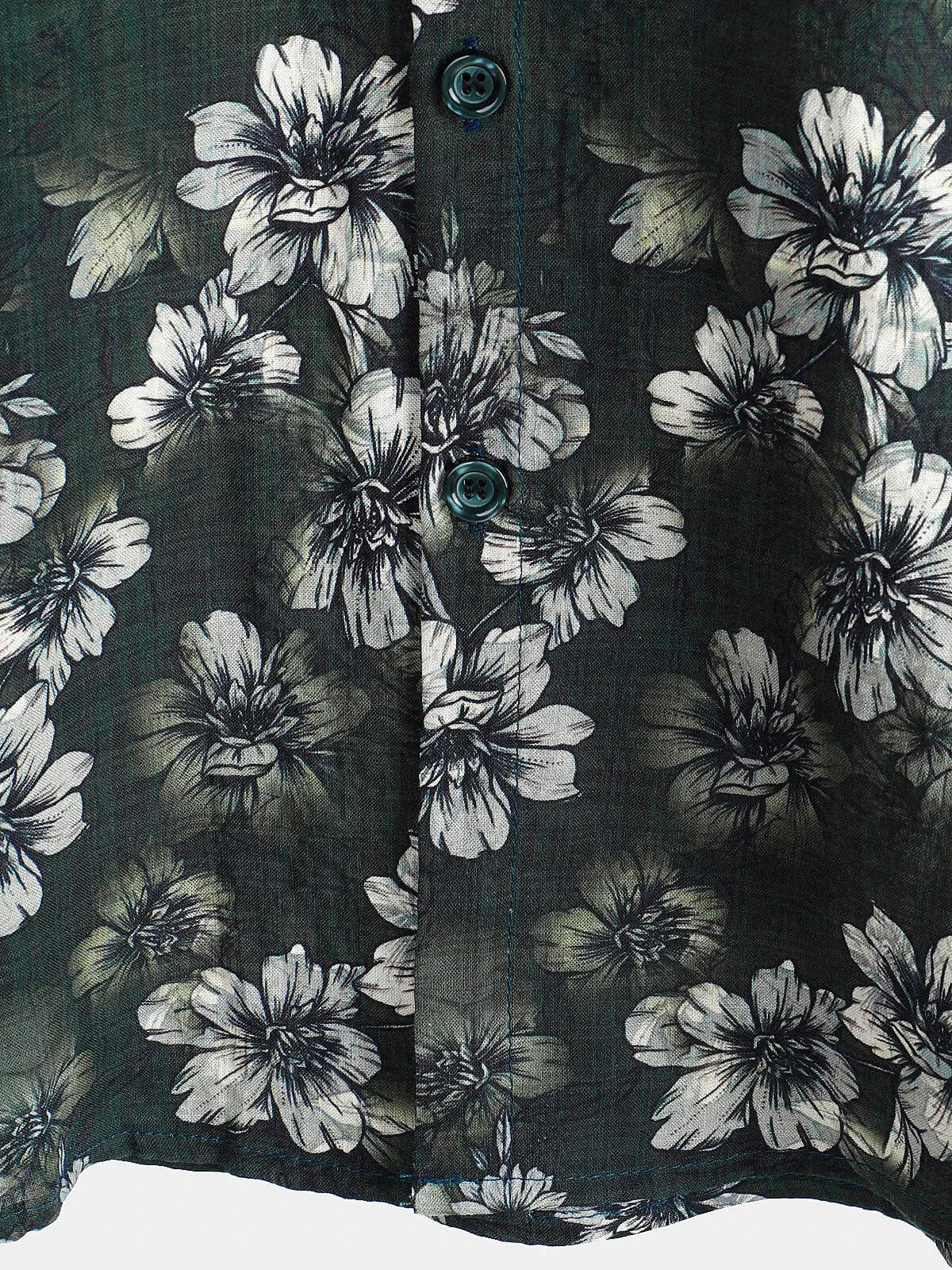 Men's Casual Cotton Floral Beach Short Sleeve Summer Shirt
