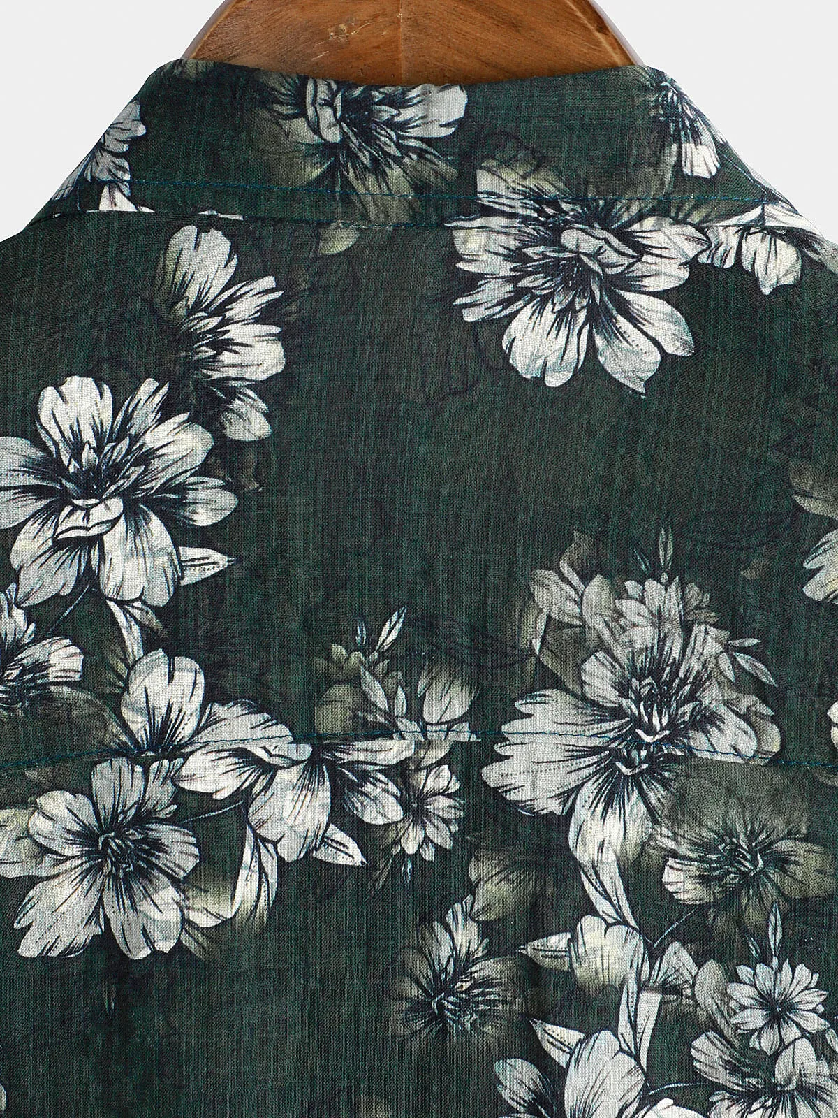 Men's Casual Cotton Floral Beach Short Sleeve Summer Shirt