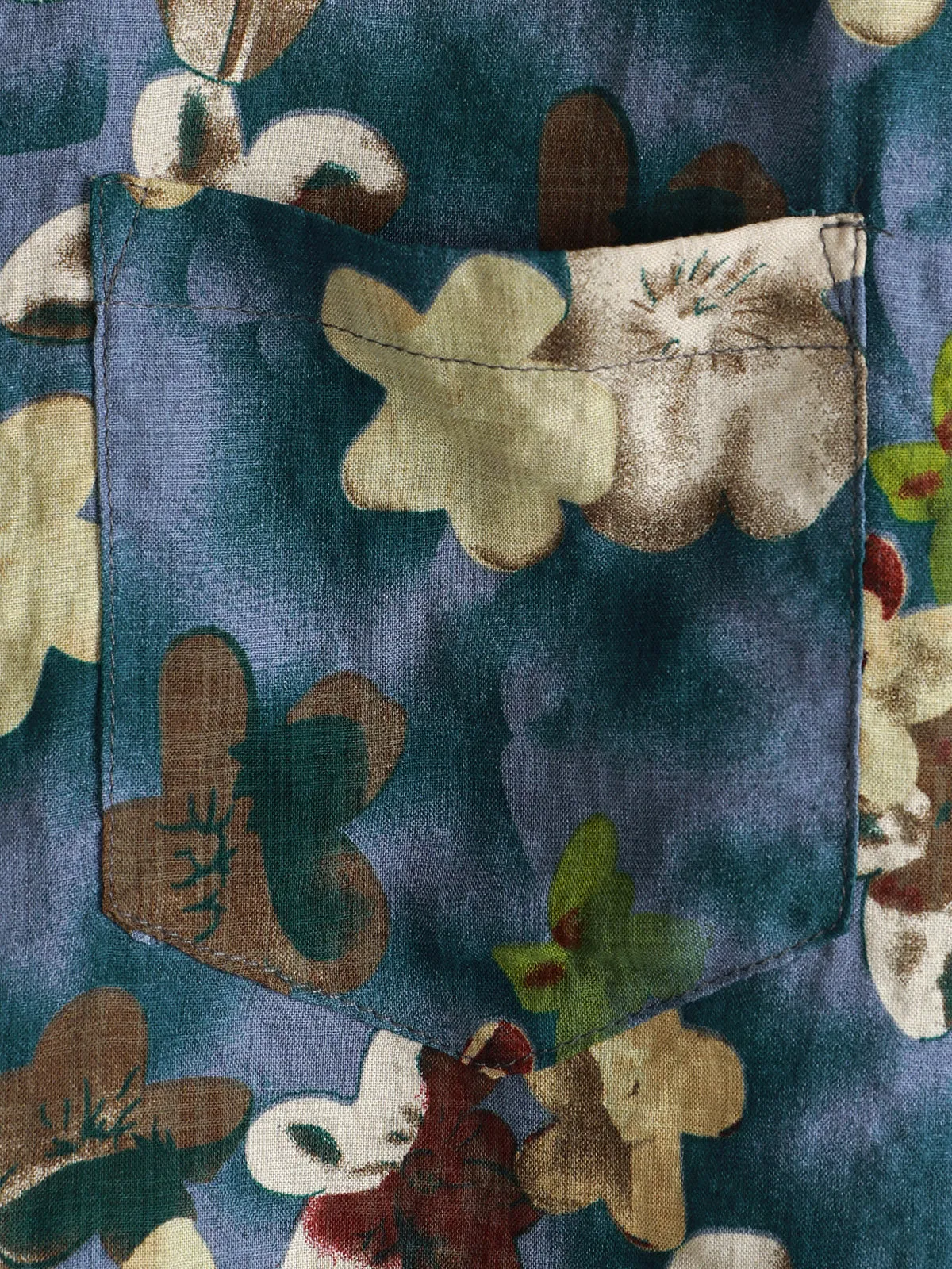 Men's Casual Floral Print Holiday Hawaiian Short Sleeve Shirt