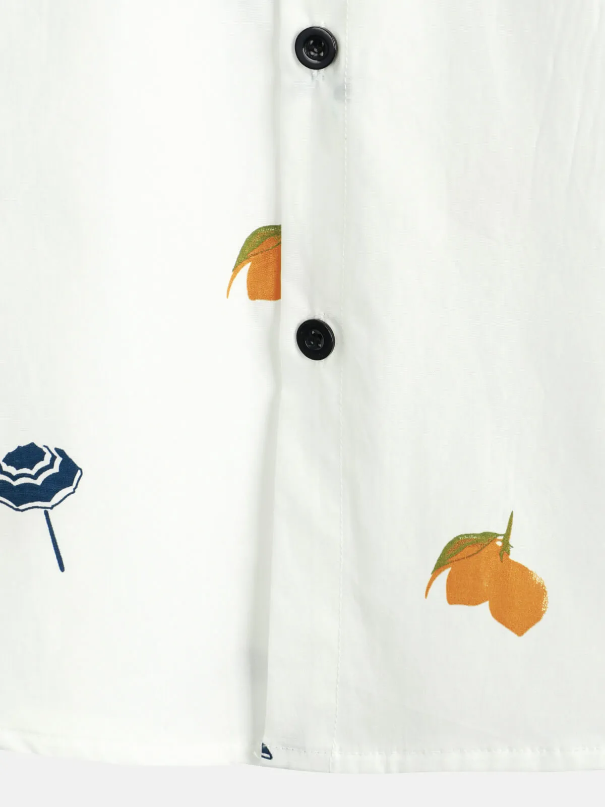 Men's Cotton White Hawaiian Button Up Beach Holiday Summer Short Sleeve Shirt