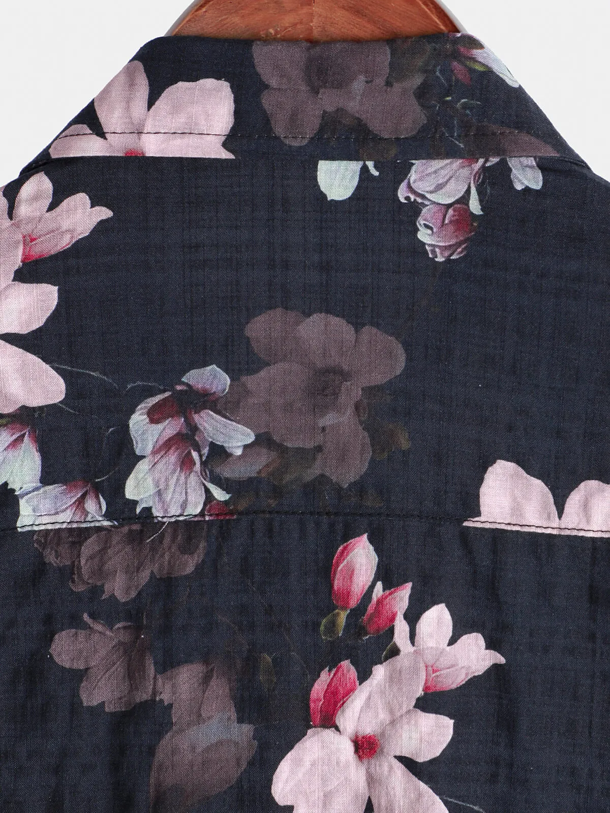 Men's Floral Holiday Hawaiian Short Sleeve Beach Button Up Summer Shirt