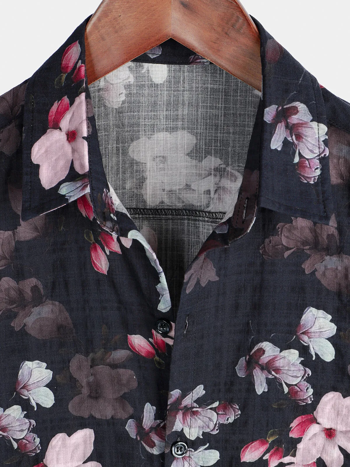 Men's Floral Holiday Hawaiian Short Sleeve Beach Button Up Summer Shirt