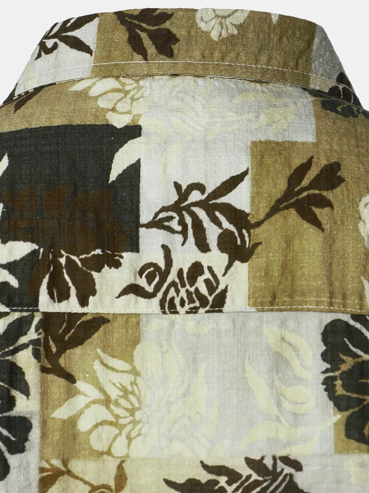 Men's Floral Print Vintage Beach Short Sleeve Button Up Shirt