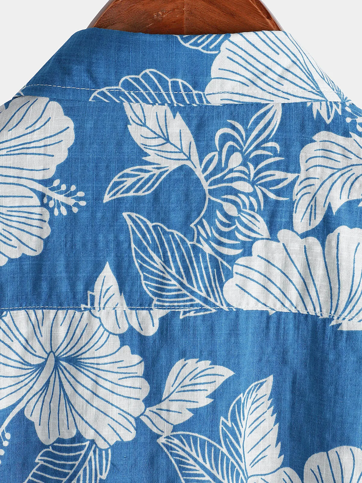Men's Holiday Floral Hawaiian Short Sleeve Button Up Shirt