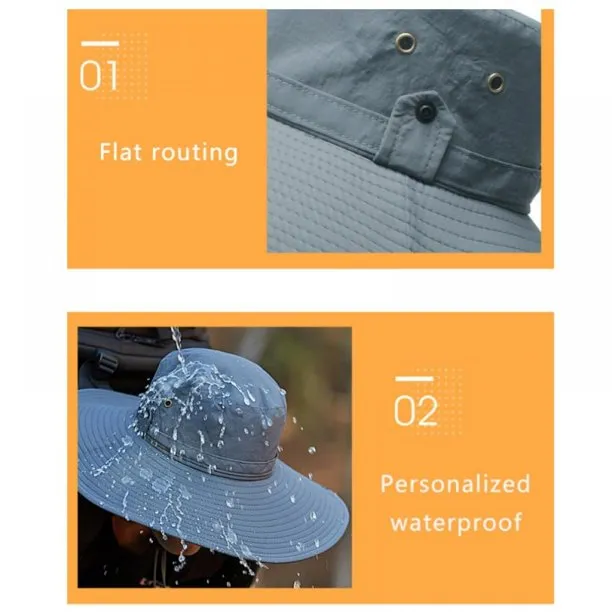 Men's Outdoor Wide Brim Fisherman Sun Hat