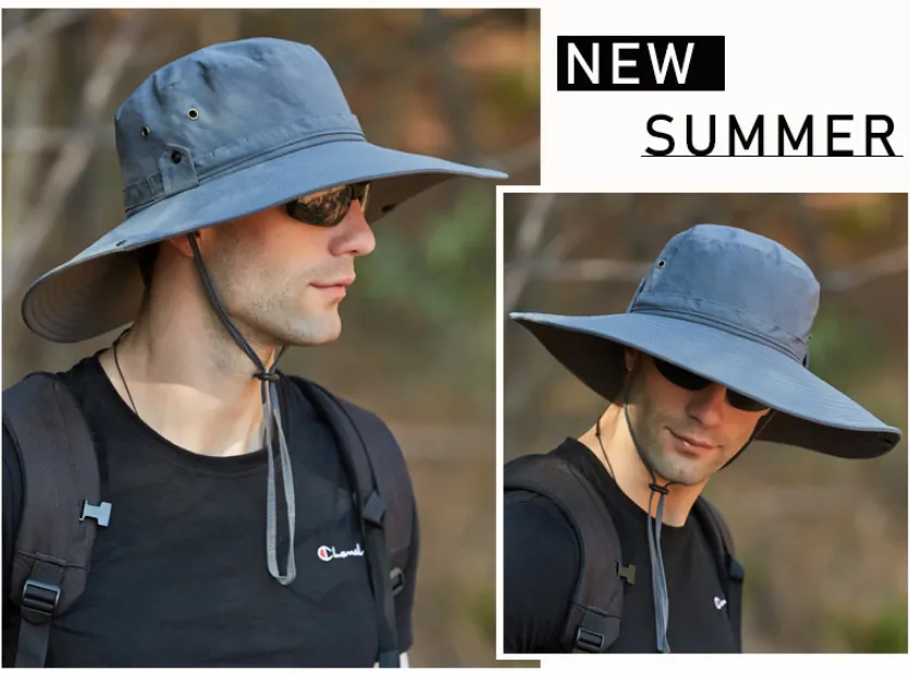 Men's Outdoor Wide Brim Fisherman Sun Hat