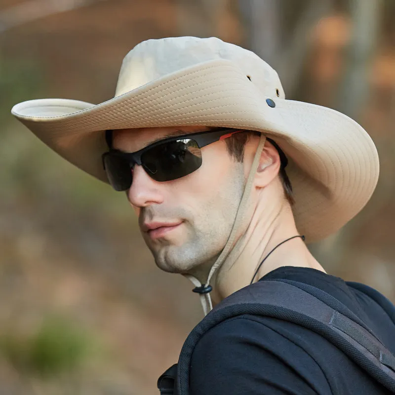 Men's Outdoor Wide Brim Fisherman Sun Hat