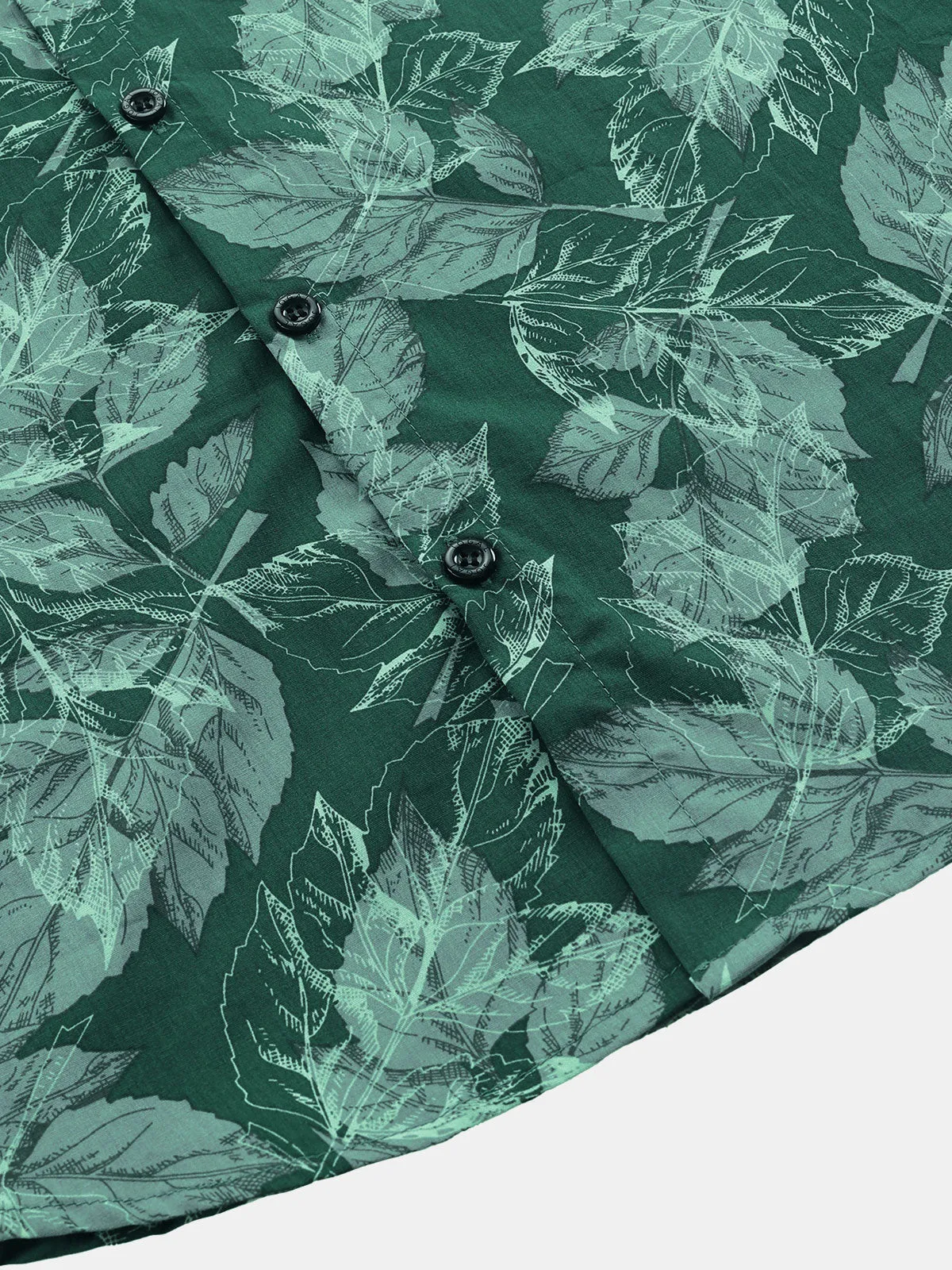 Men's Tropical Print Cotton Summer Beach Holiday Short Sleeve Shirt