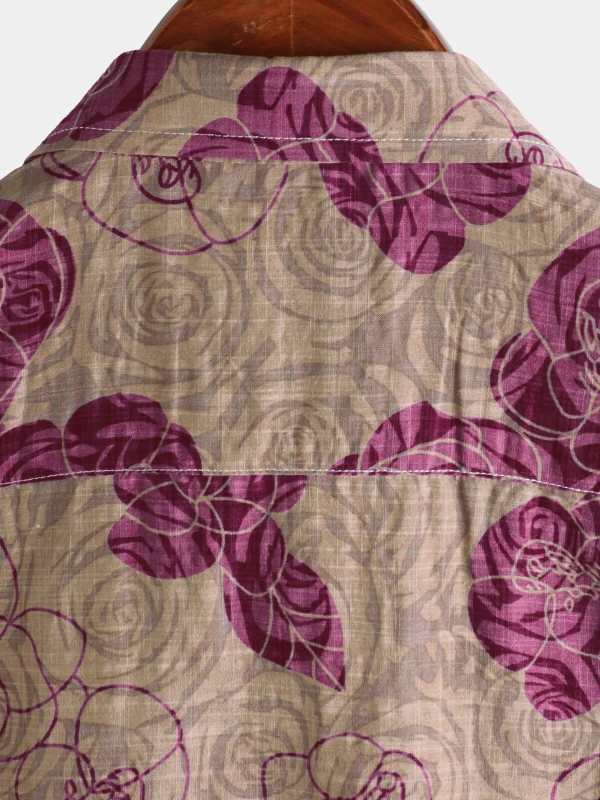 Men's Vintage Floral Casual Short Sleeve Shirt