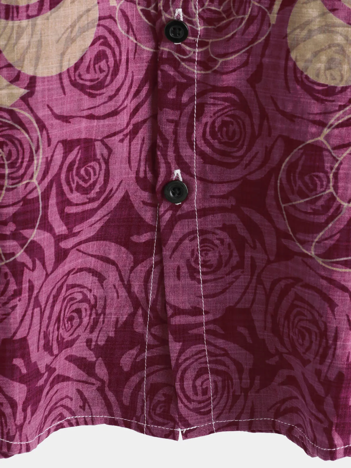 Men's Vintage Floral Casual Short Sleeve Shirt