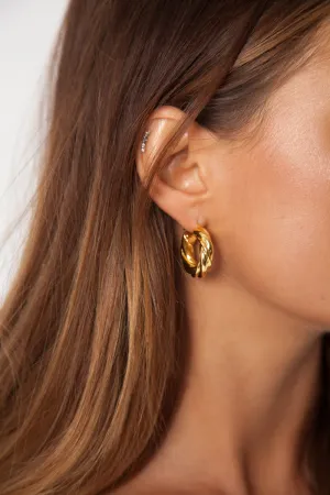 Mini Rope Earrings - 14K Gold Plated