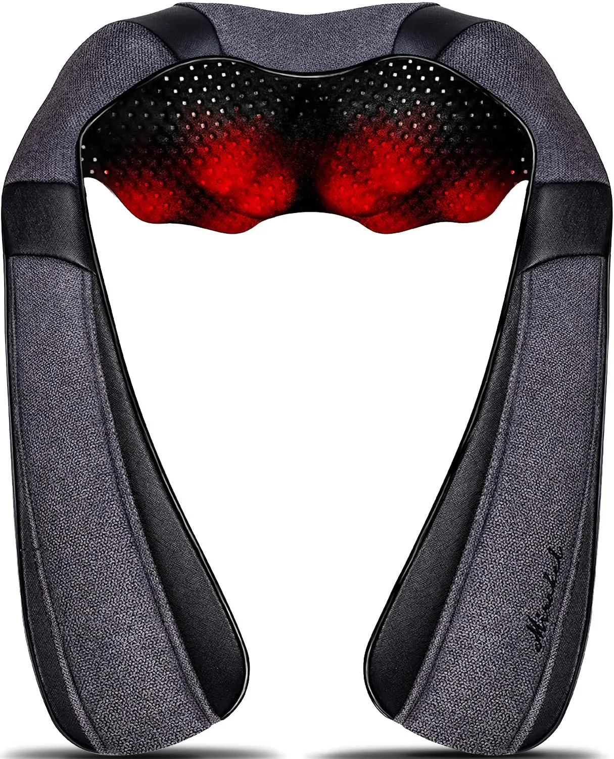Mirakel Neck Massager with Heat, Shiatsu Shoulder Massager, Electric Kneading Back Massager, Massage Pillow for Pain Relief Deep Tissue, Fathers Day Presents, Mothers Day,Christmas Gifts Get Well Soon