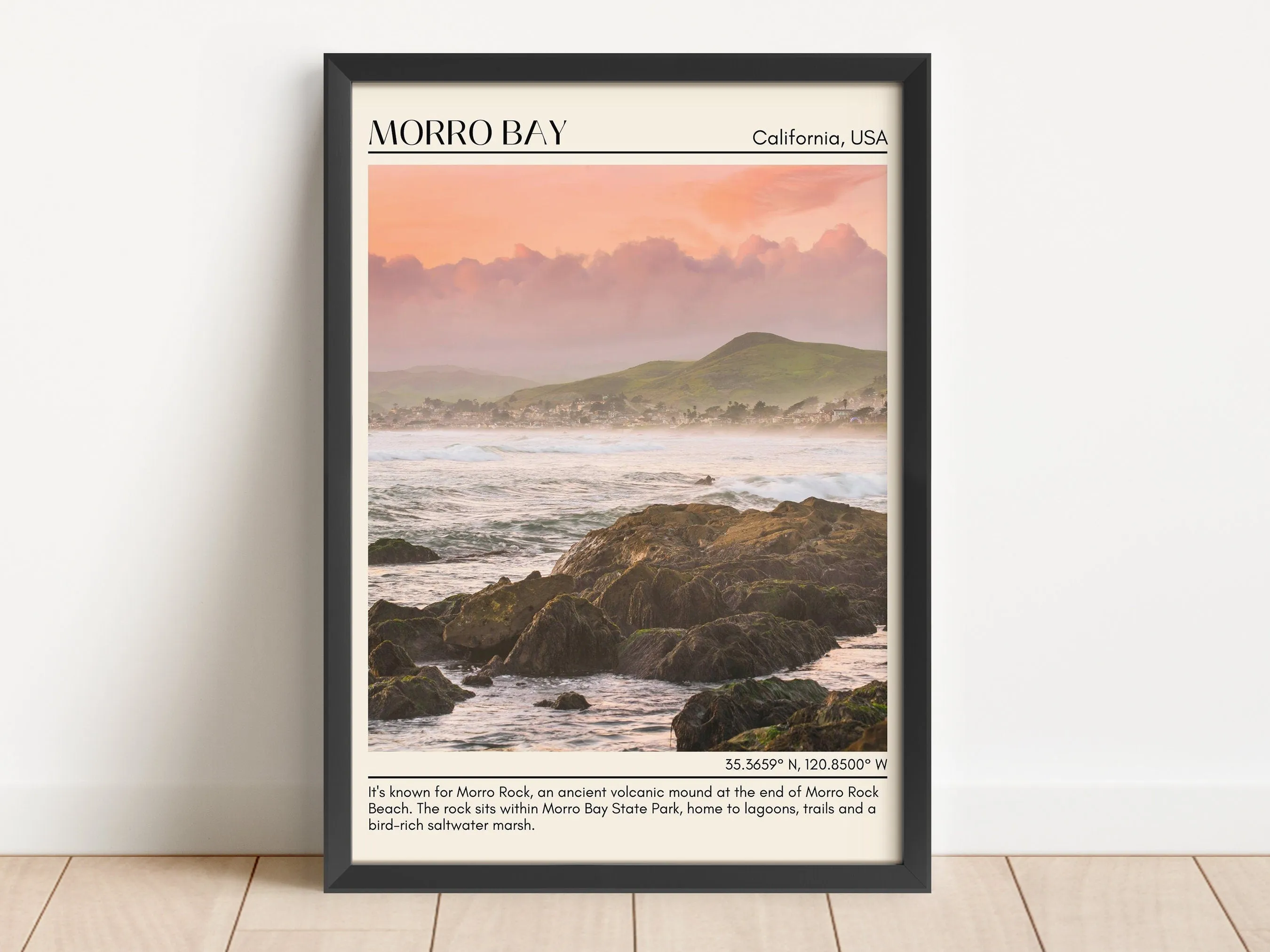 Morro Bay Wall Art Canvas, USA