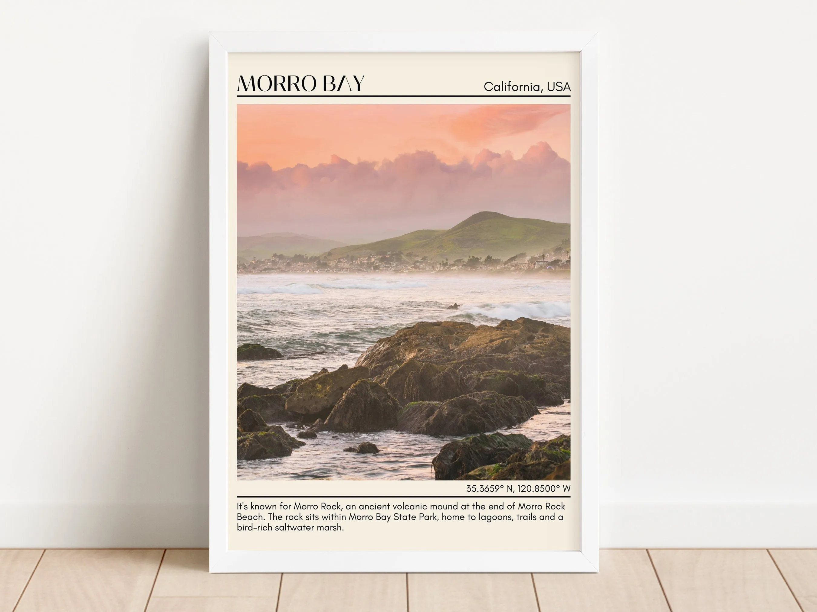 Morro Bay Wall Art Canvas, USA