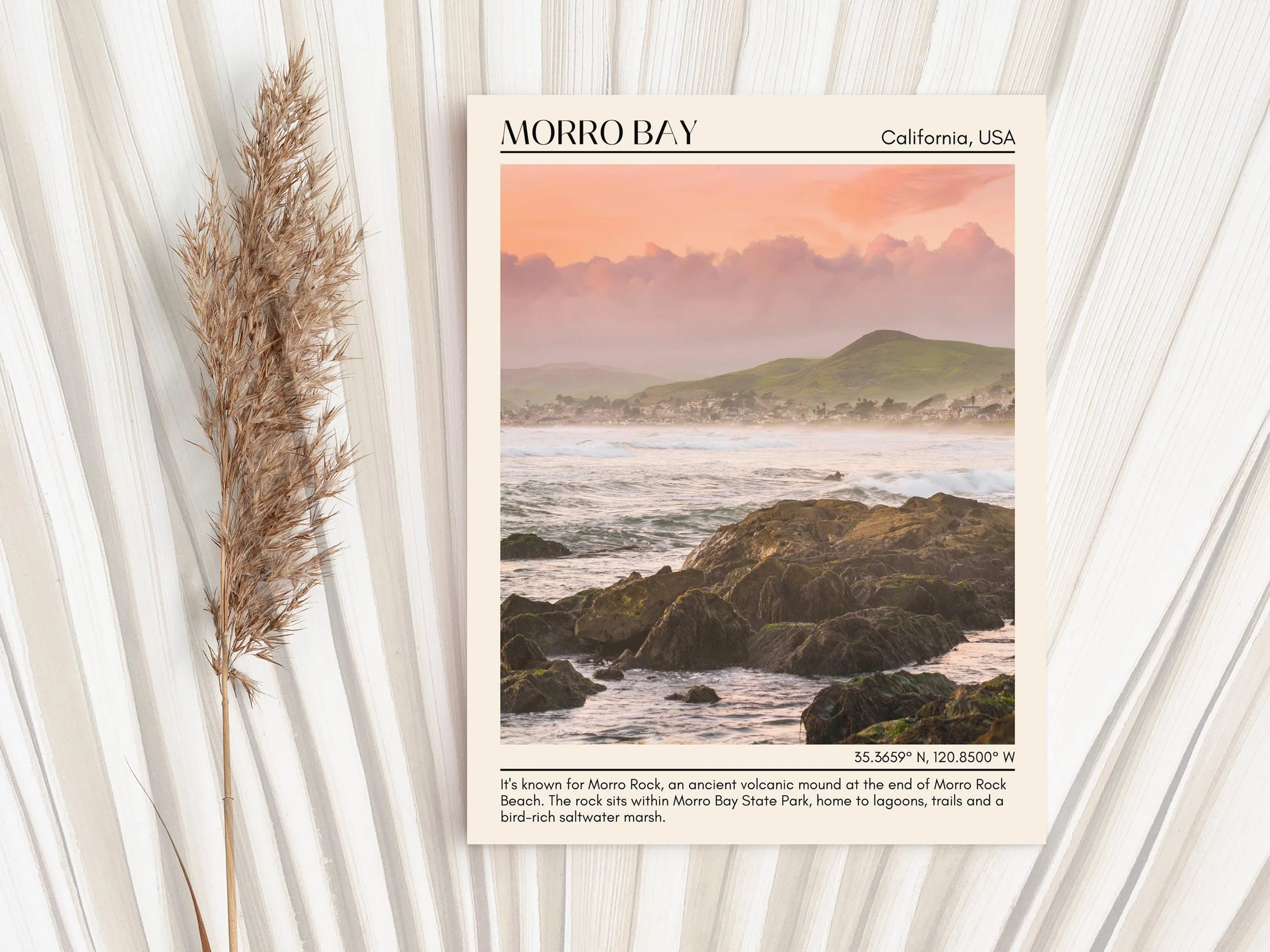 Morro Bay Wall Art Canvas, USA