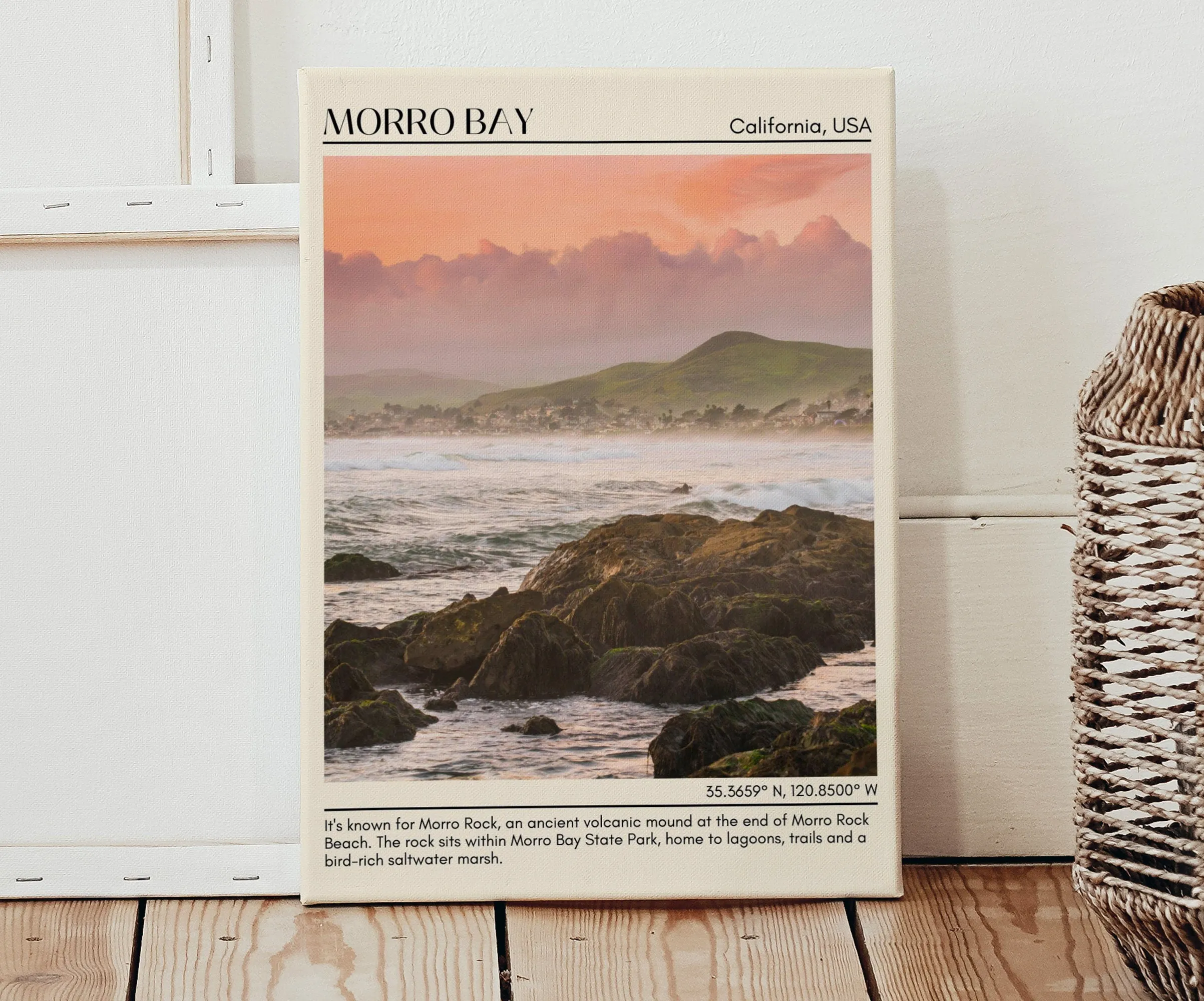 Morro Bay Wall Art Canvas, USA