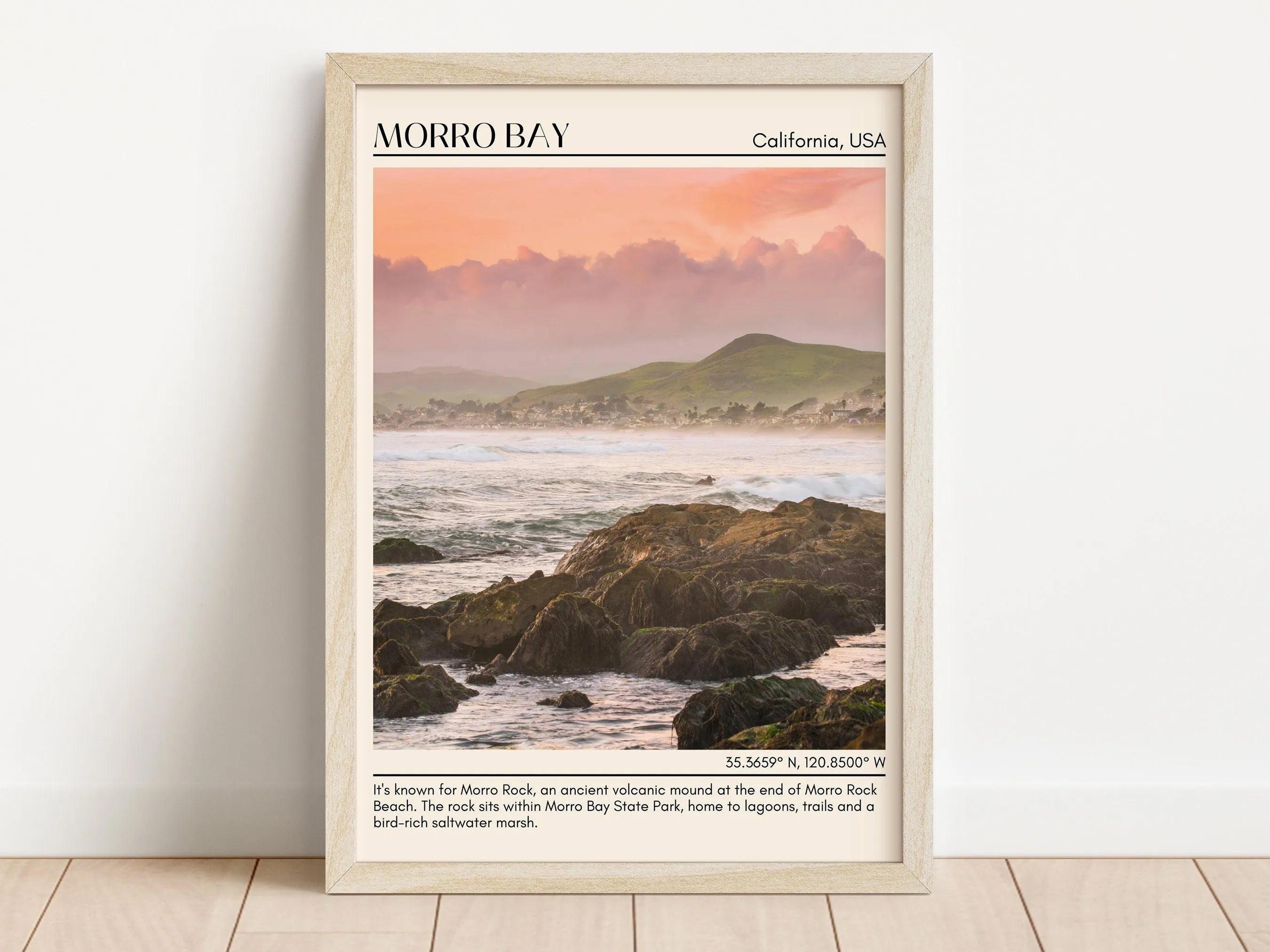Morro Bay Wall Art Canvas, USA