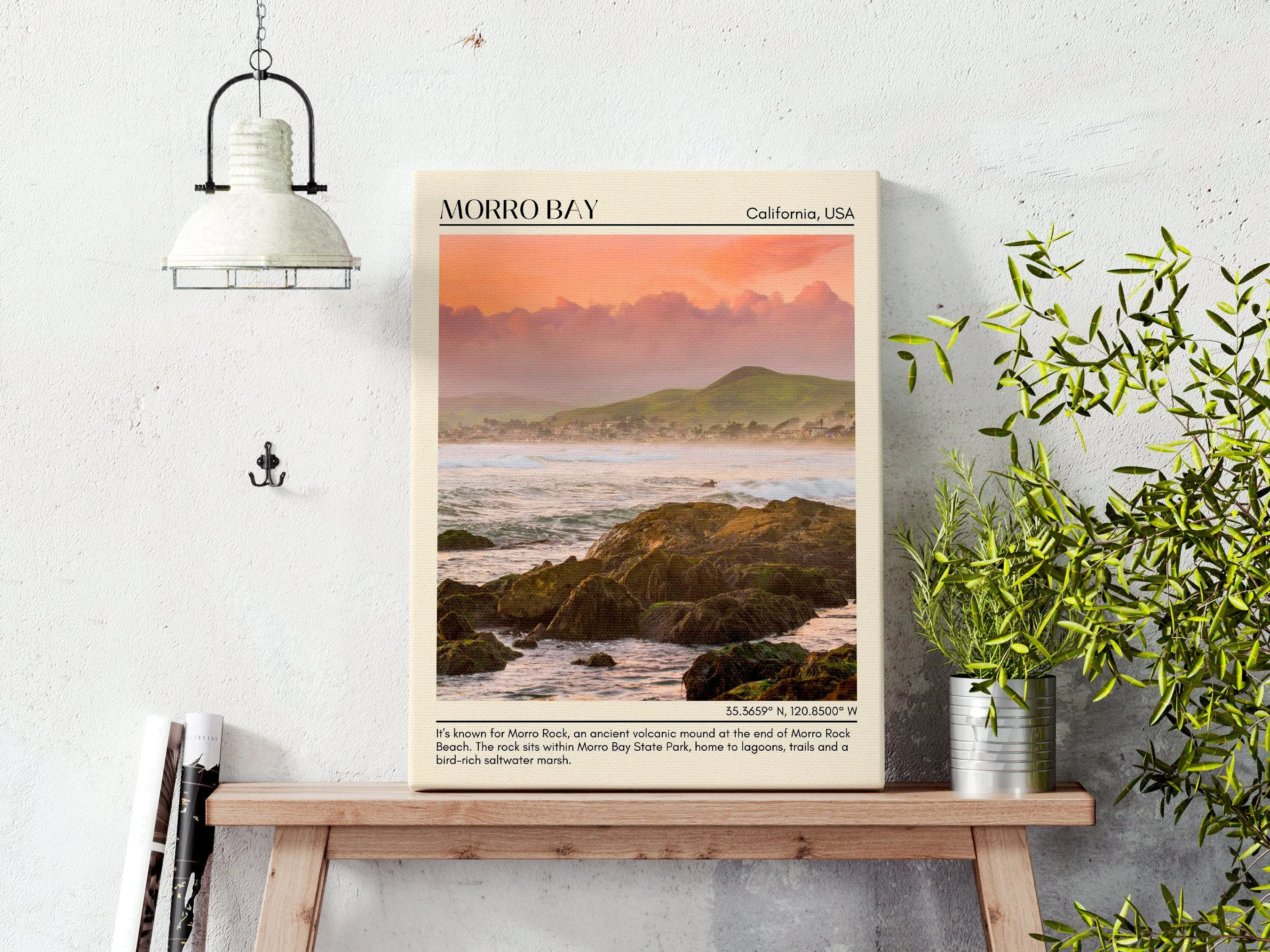 Morro Bay Wall Art Canvas, USA
