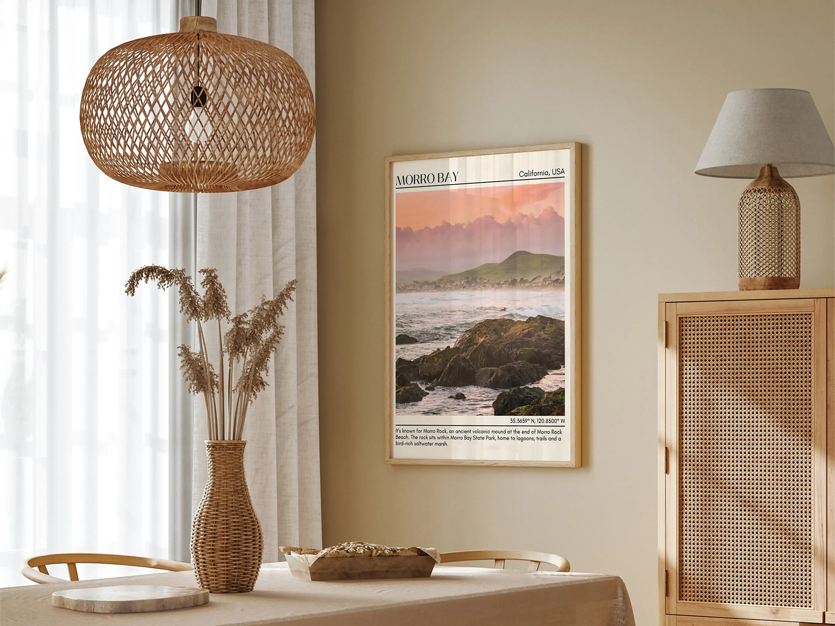Morro Bay Wall Art Canvas, USA