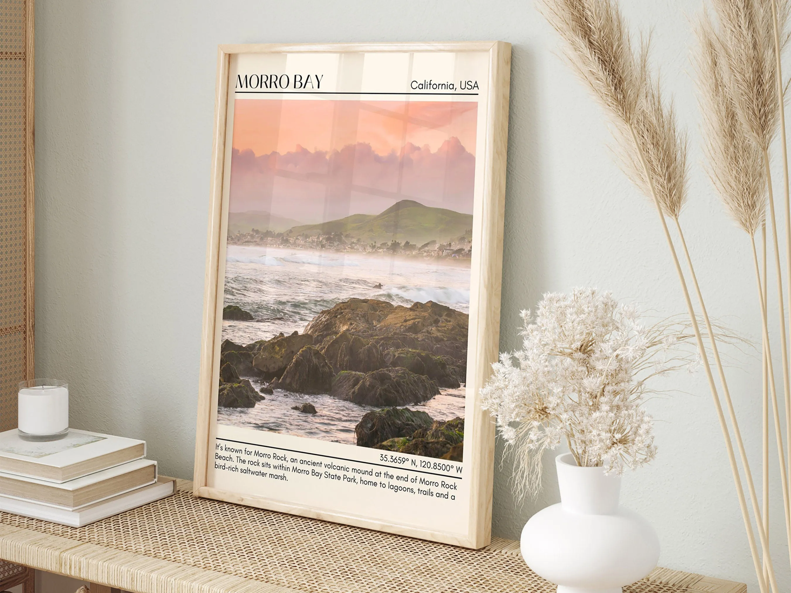 Morro Bay Wall Art Canvas, USA