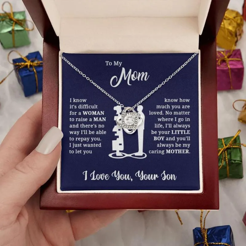 Mother Crystal Embrace Necklace – Timeless Gift of Love