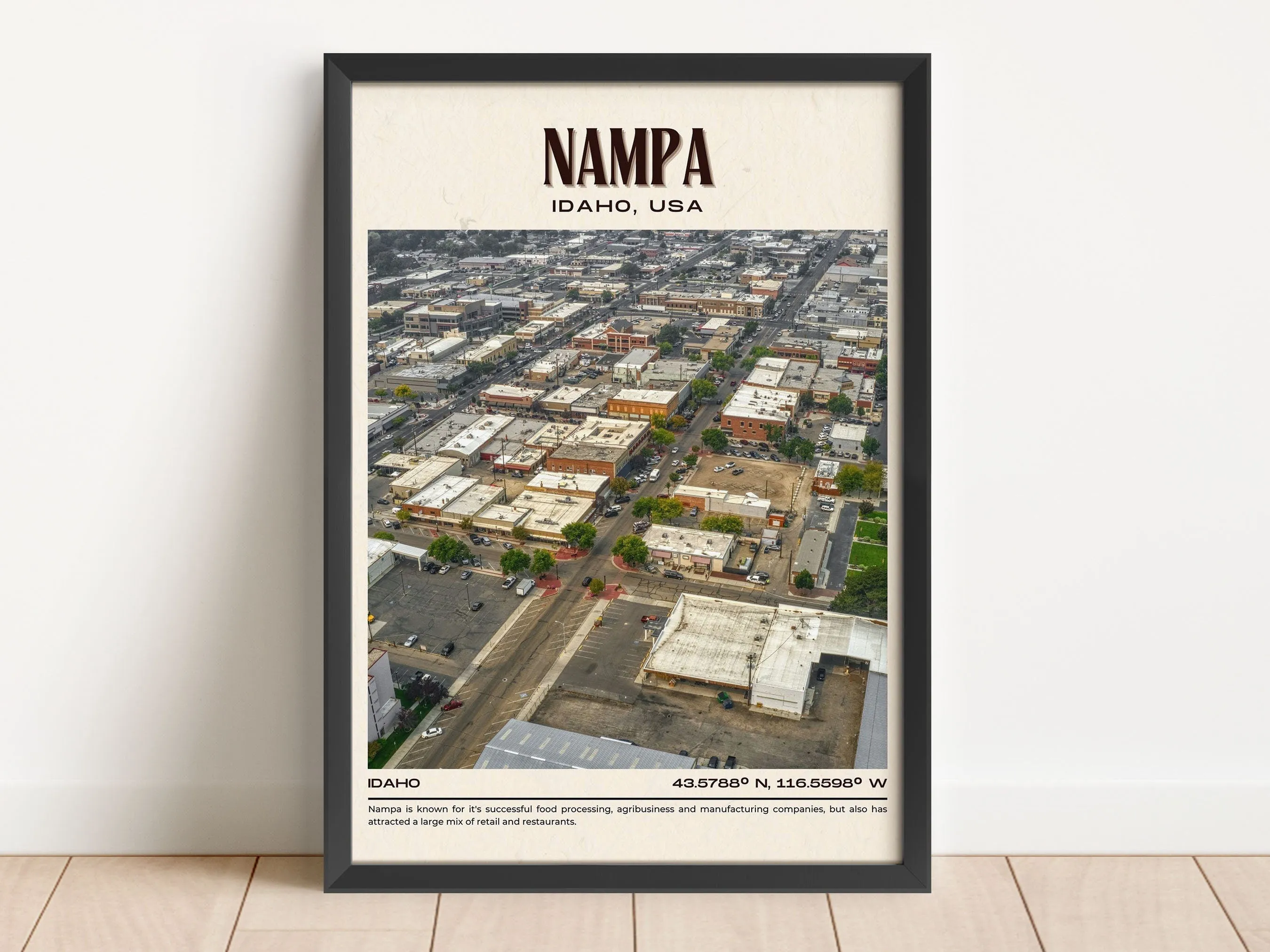 Nampa Vintage Wall Art, Idaho. USA