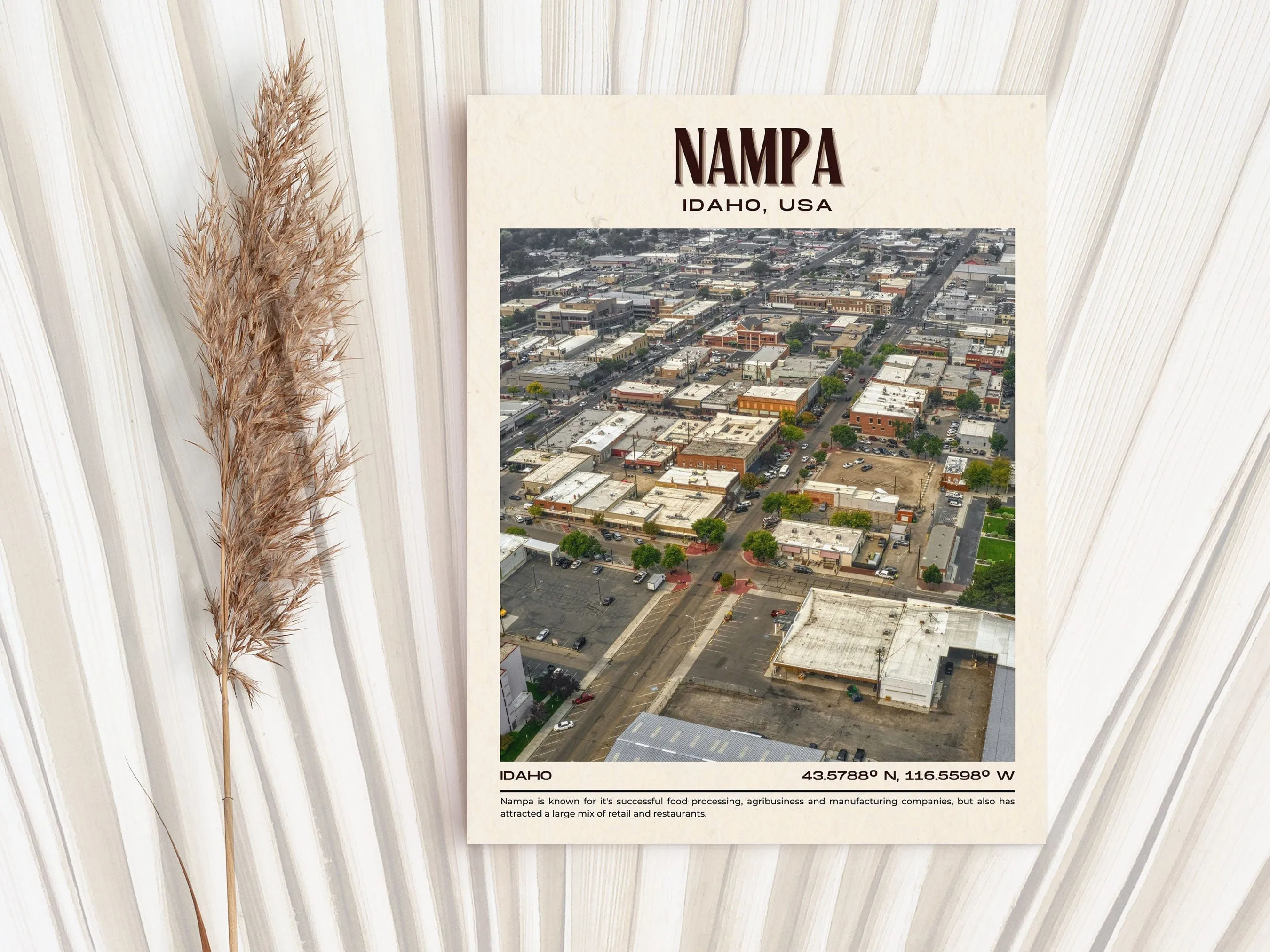 Nampa Vintage Wall Art, Idaho. USA