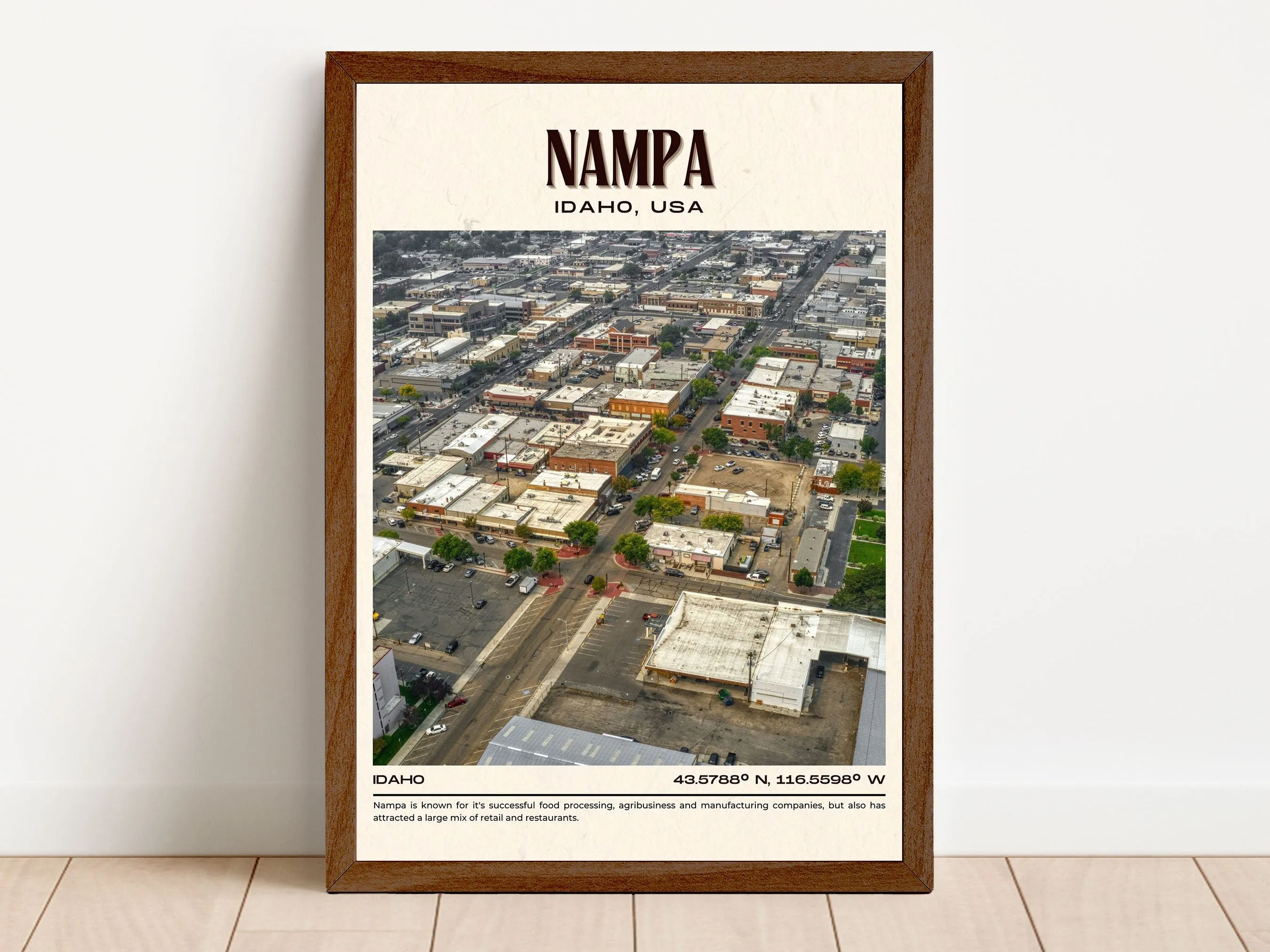 Nampa Vintage Wall Art, Idaho. USA