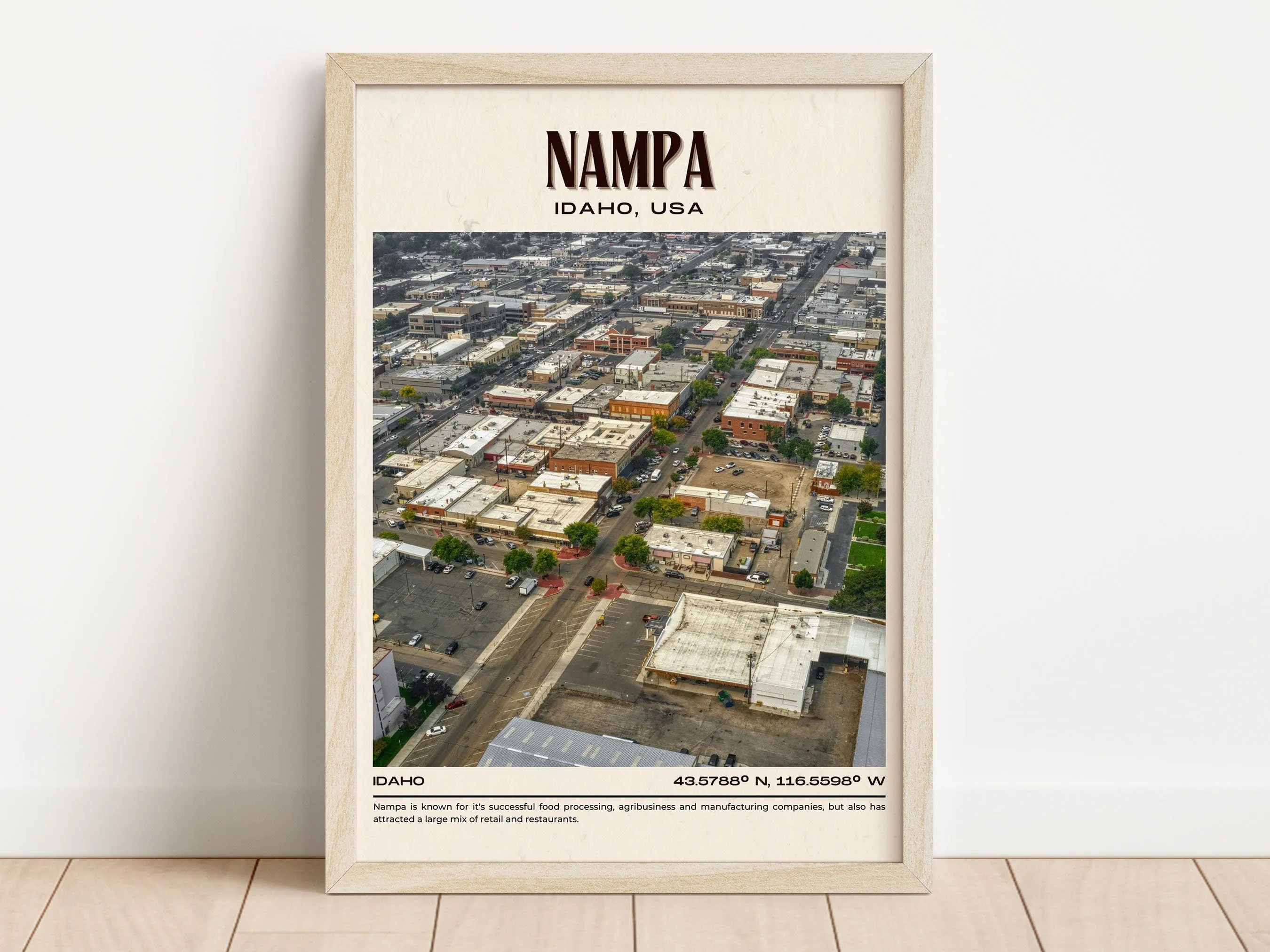 Nampa Vintage Wall Art, Idaho. USA