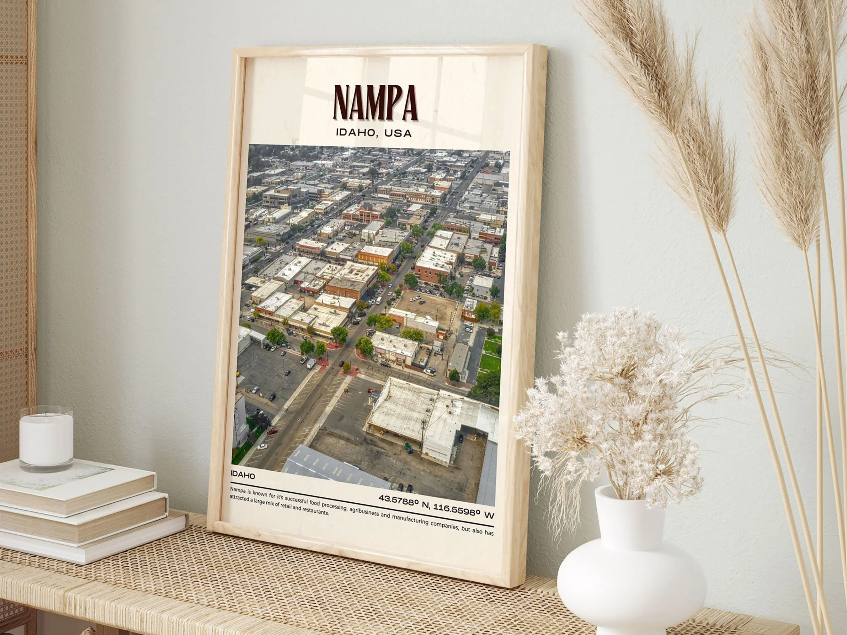 Nampa Vintage Wall Art, Idaho. USA