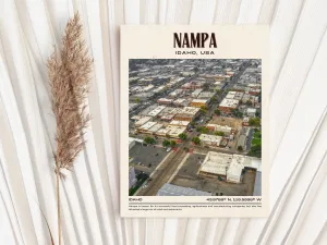 Nampa Vintage Wall Art, Idaho. USA