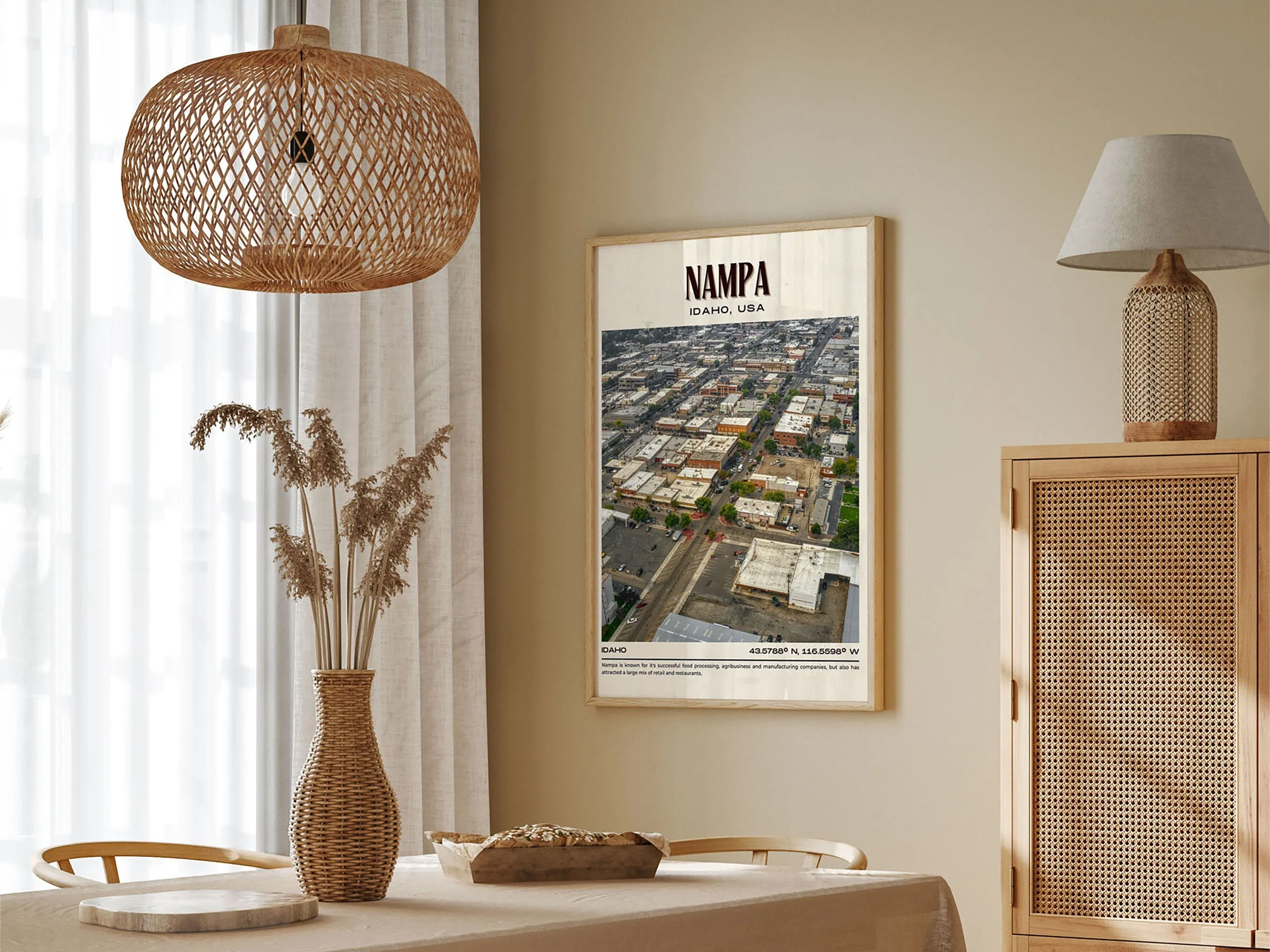 Nampa Vintage Wall Art, Idaho. USA