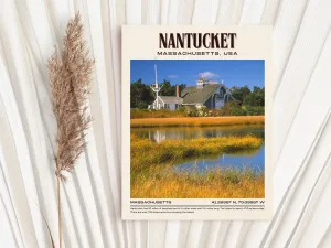 Nantucket Vintage Wall Art, Massachusetts, USA