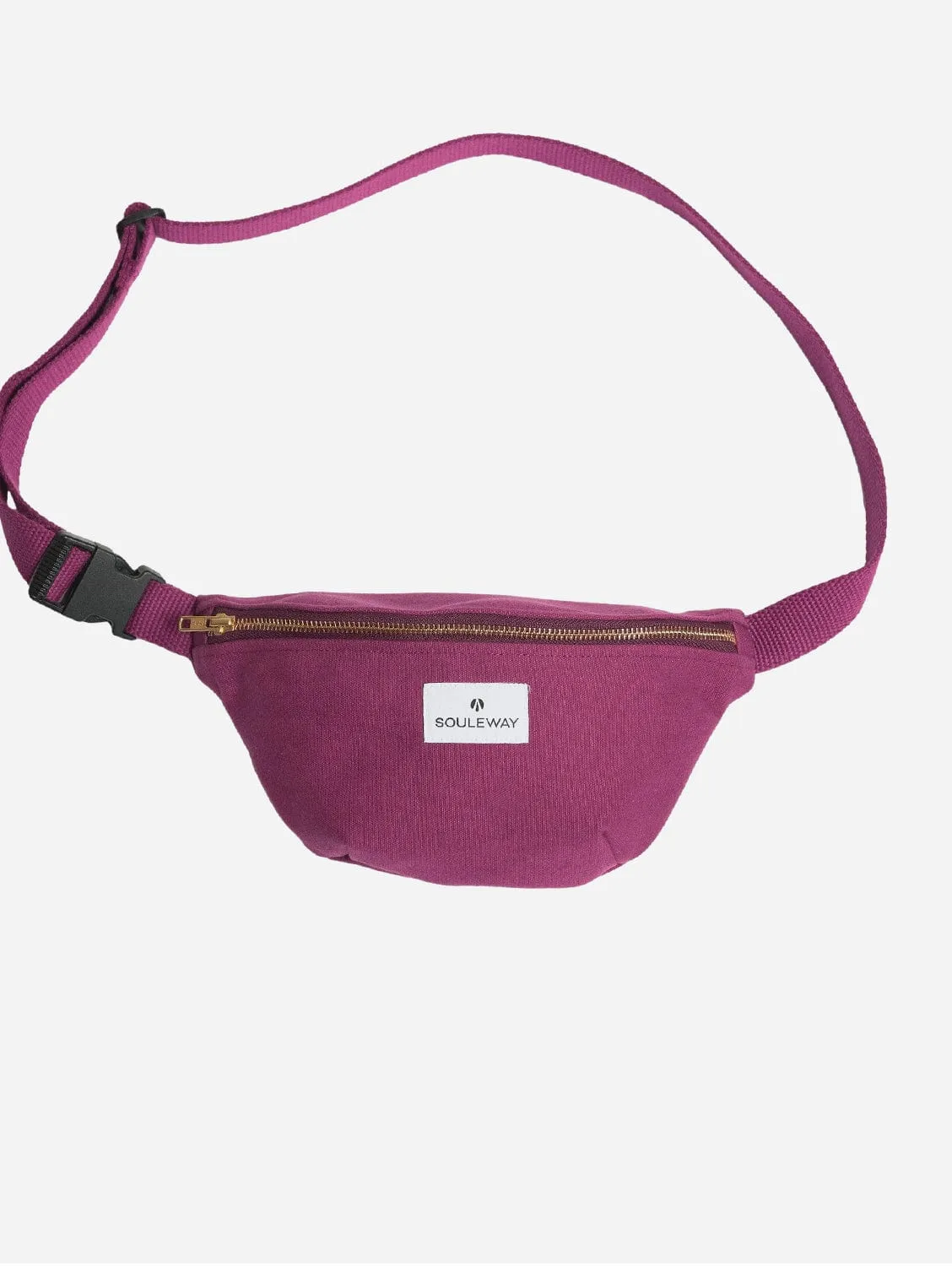 Natural Cotton Canvas Bum Bag | Bordeaux Red