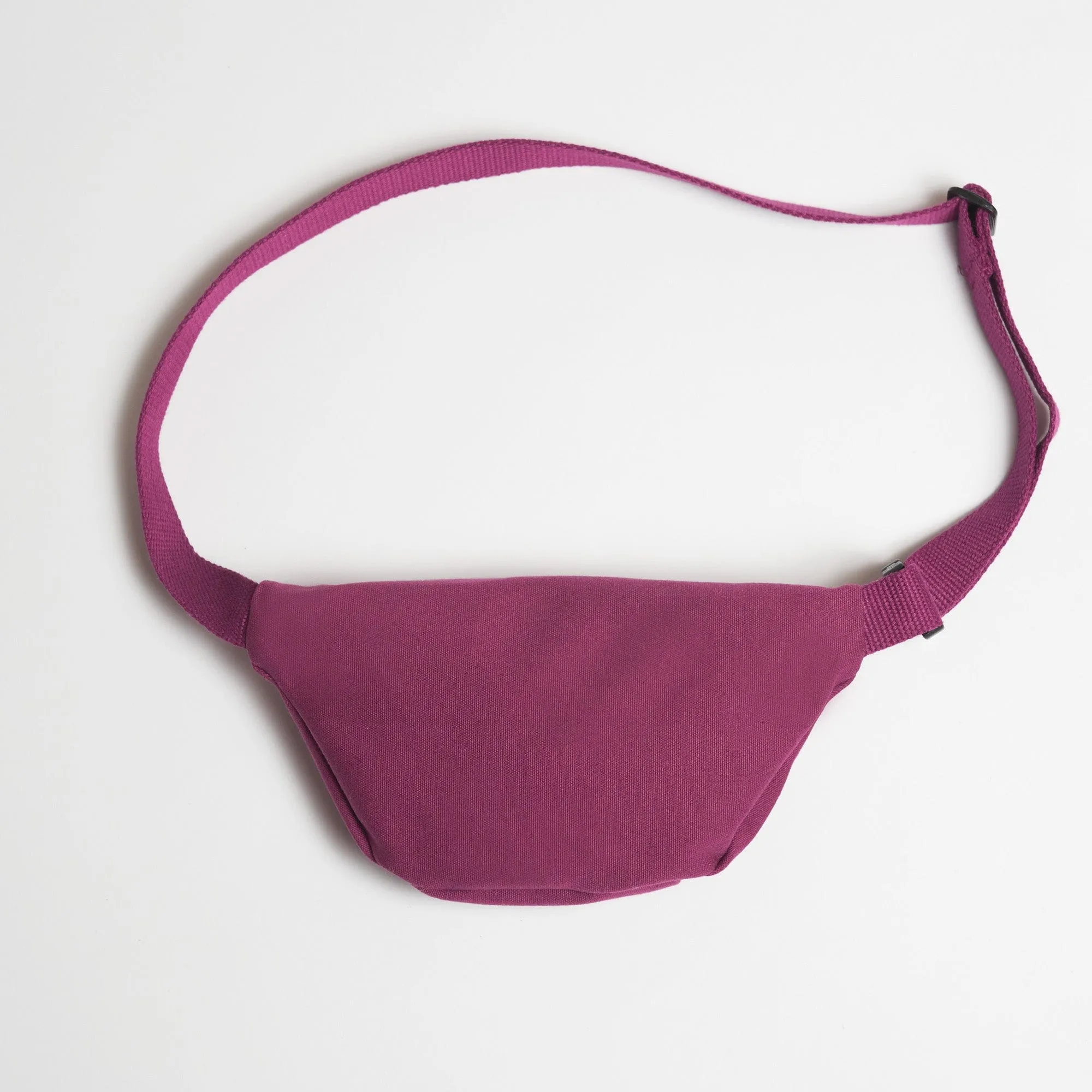 Natural Cotton Canvas Bum Bag | Bordeaux Red