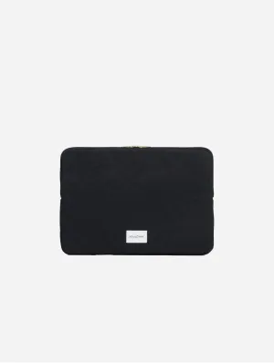 Natural Cotton Canvas Laptop Sleeve | Night Black
