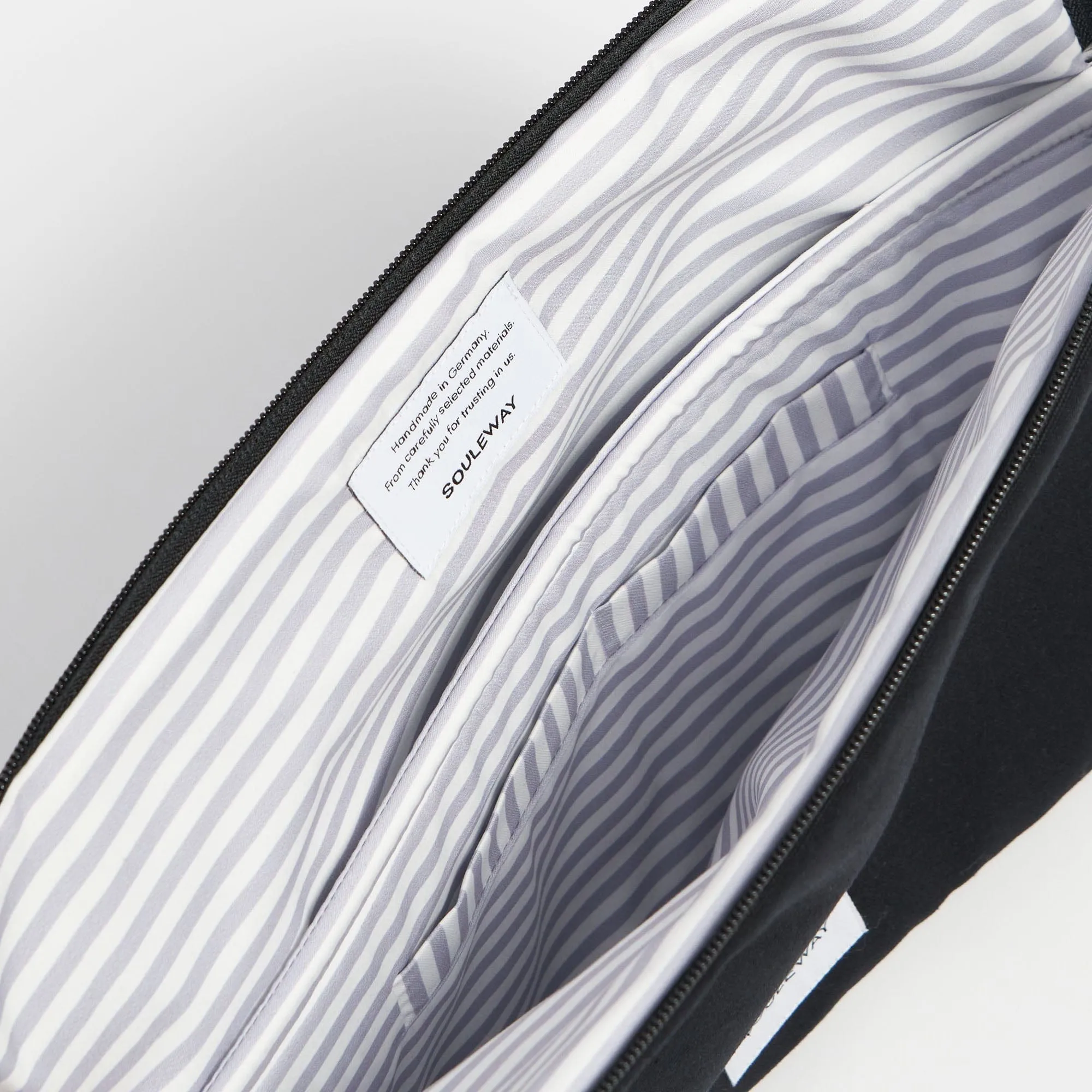 Natural Cotton Canvas Laptop Sleeve | Night Black