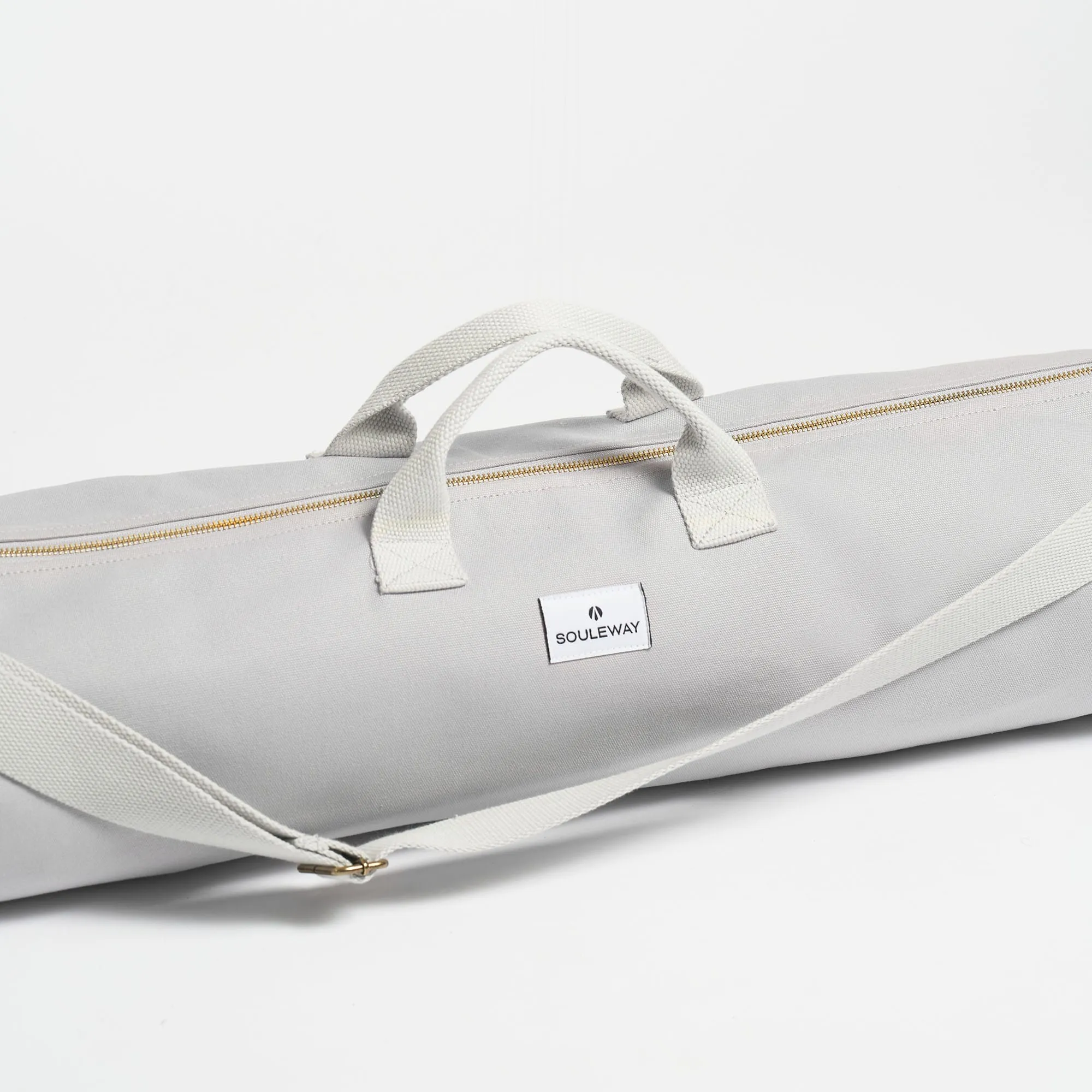 Natural Cotton Canvas Yoga Bag | Dust Grey