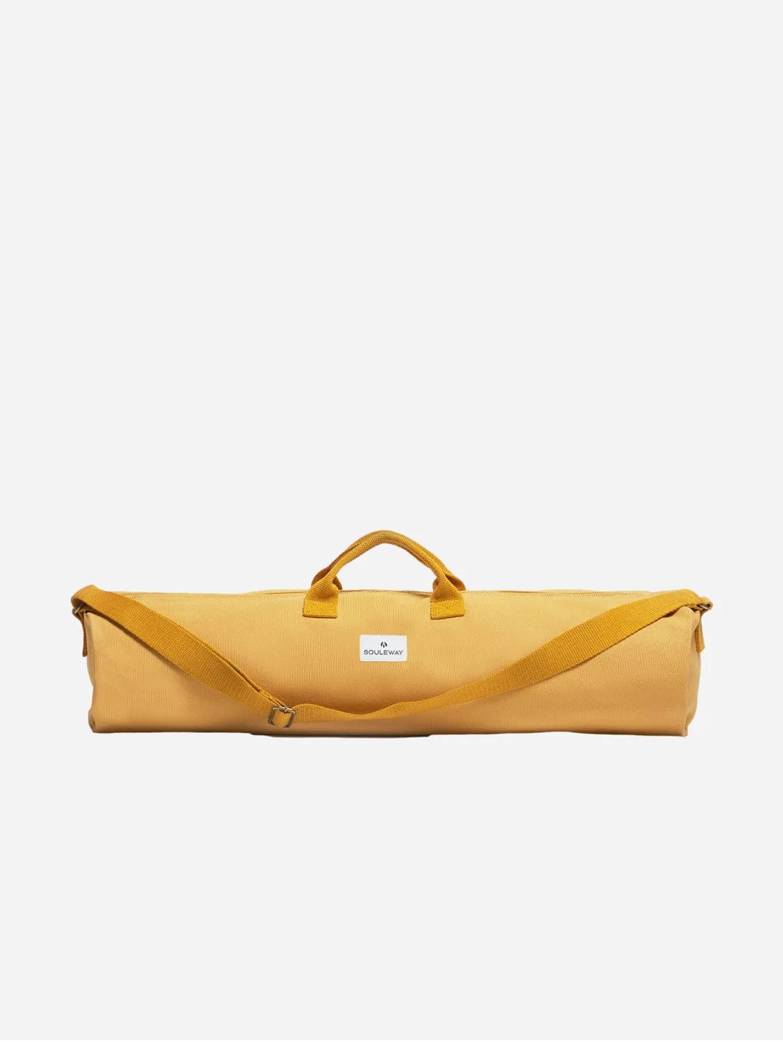 Natural Cotton Canvas Yoga Bag | Mustard Yellow