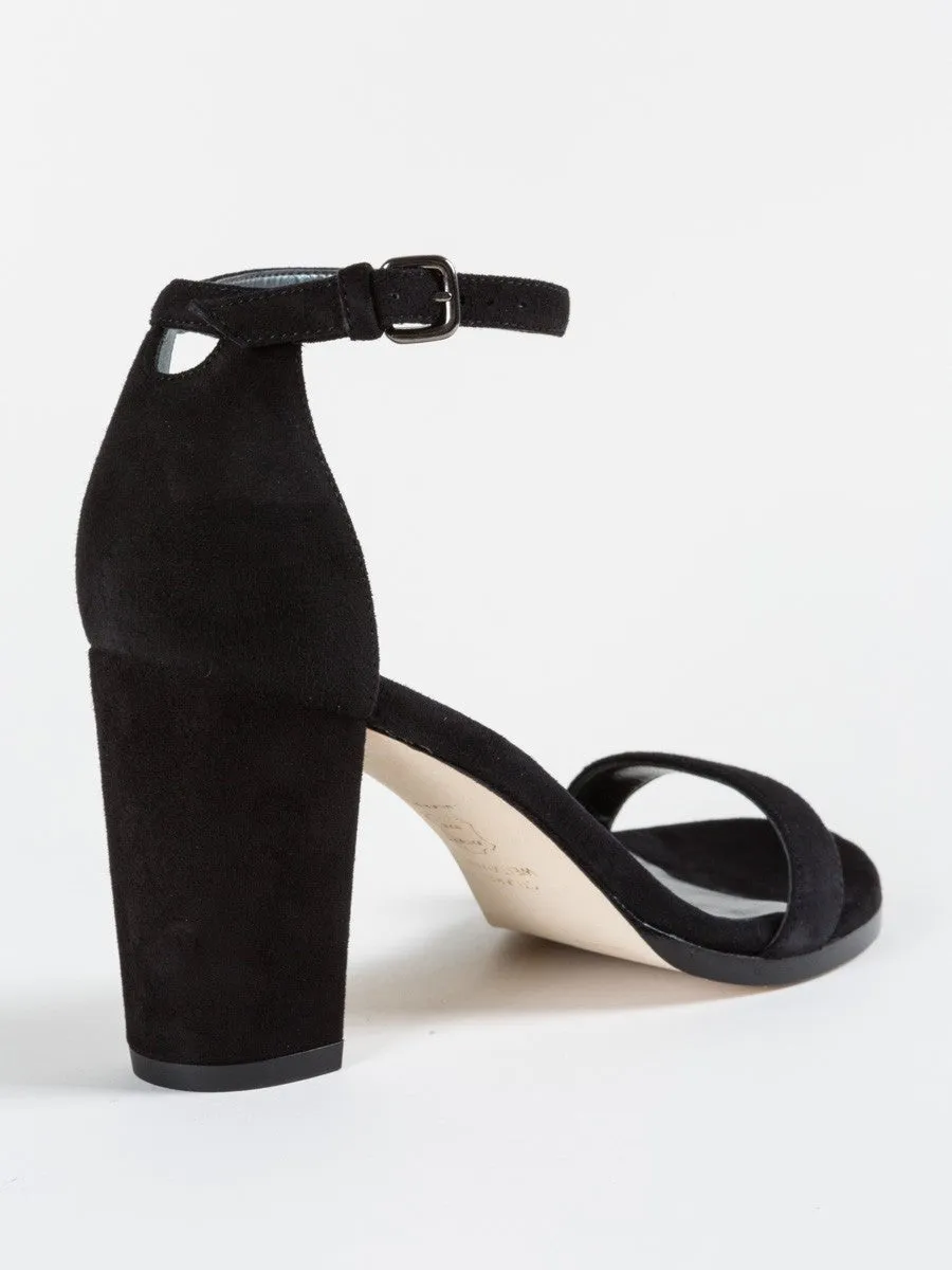 nearlynude in black suede