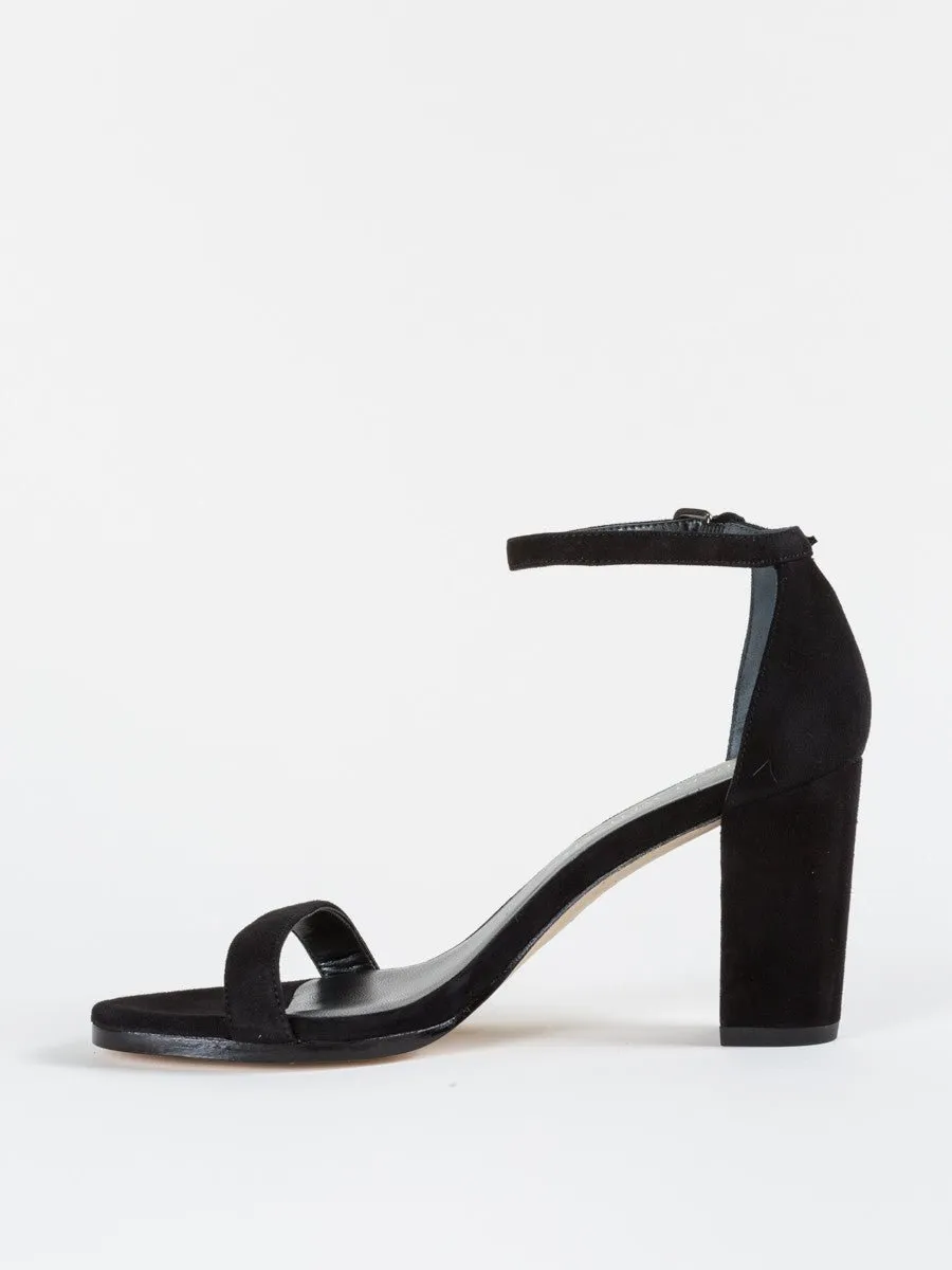 nearlynude in black suede
