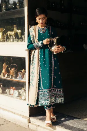 NEGIN (ZW21-07) |  Zaha Hamrahi Winter Collection 2021 | Unstitched Embroidered Khaddar Suits