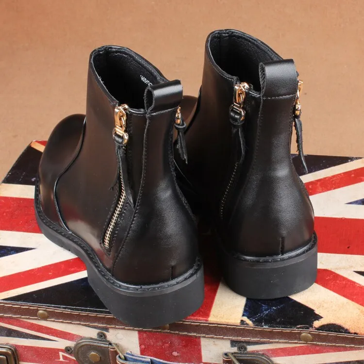 new arrival men's black ankle boots natural leather shoes spring autumn high top shorts boot chaussure homme botines hombre bota