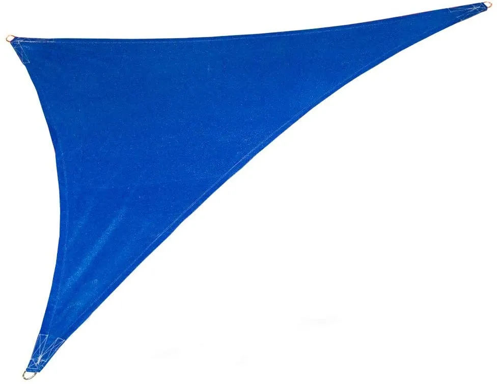 New Coolaroo Coolhaven Shadesail, 12Ft, Sapphire Blue, creates great shade and beautiful outdoor environment.
