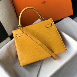 New crocodile pattern platinum bag
