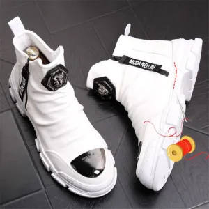 New Handmade Ankle Boots for Young Men Genuine Leather Fashion Snow Boots Super Quality Men Brand Designer Shoes