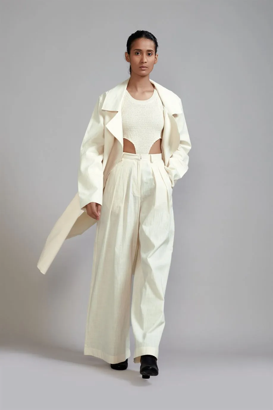 New Season Summer/Fall 24-Jacket Trench Cotton Offwhite-MT KA TR Jacket-Offwhite-Fashion Edit Mati